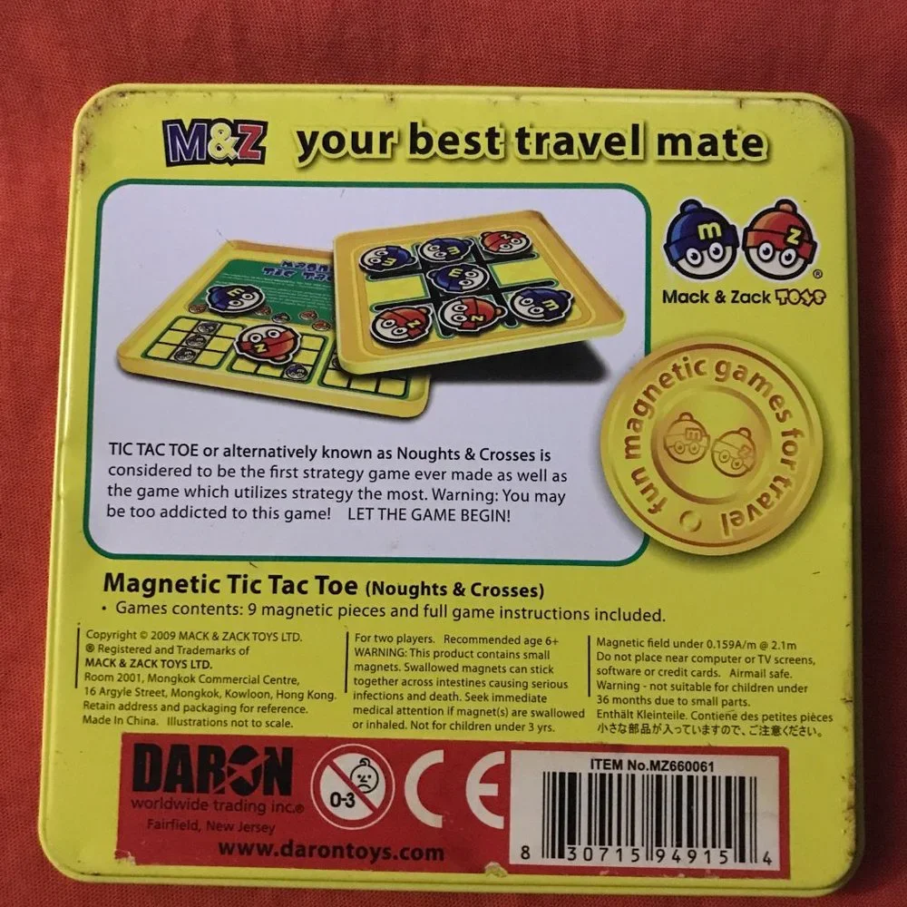 Magnetic Tic Tac M&Z Toy-Goes well during Traveling
